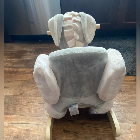 EUC Cappuccino Donkey Rocking Horse – Rocking Toy – Gray and Beige - Picture 6 of 10